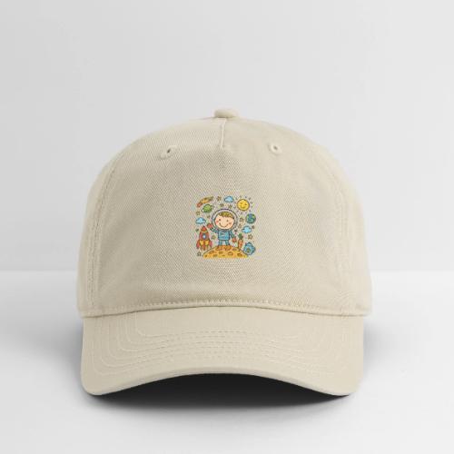 Cute Astronaut Kid Space Adventure Design - Organic Baseball Cap