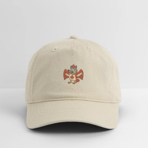 Maple-Mad Wolfbird – Quirky Canadian Creature - Organic Baseball Cap