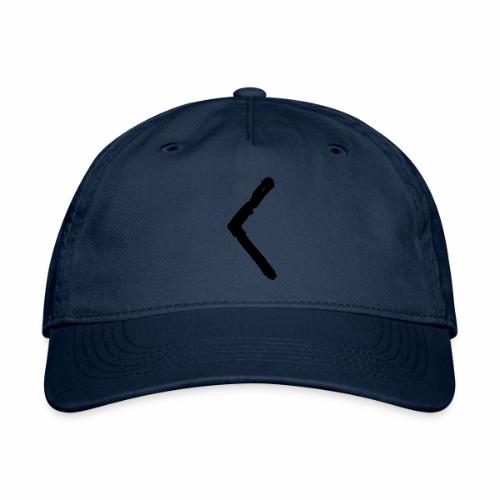 Elder Futhark Rune Kenaz - Letter C & K - Organic Baseball Cap