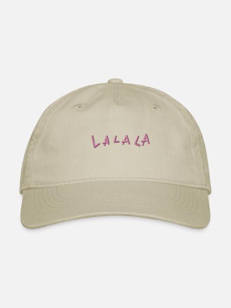 LA LA LA brodée - Casquette de Baseball bio - khaki - Devant