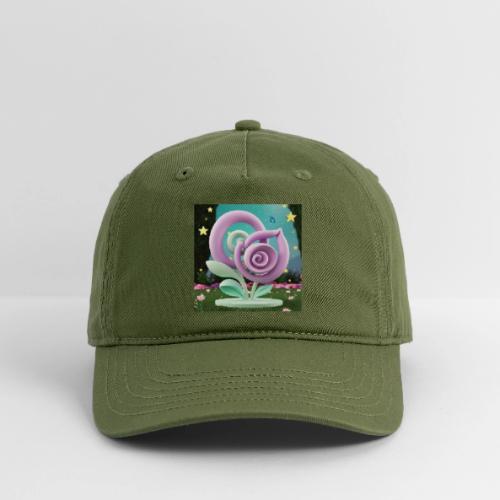 Lila Bloom | Double Floral Eco-Inspired Art - Organic Baseball Cap