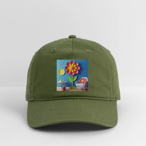 Flower design and harmony of environmental well-be - Organic Baseball Cap