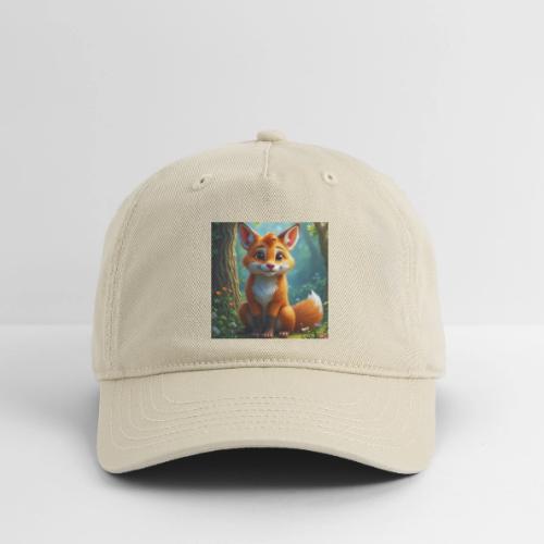 Magical fantasy fox in enchanted forest scene - Organic Baseball Cap