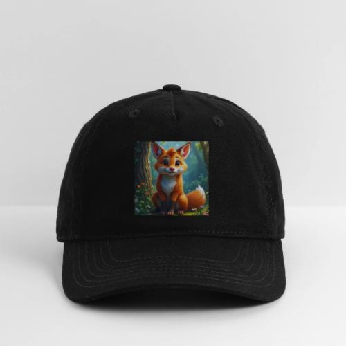 Magical fantasy fox in enchanted forest scene - Organic Baseball Cap