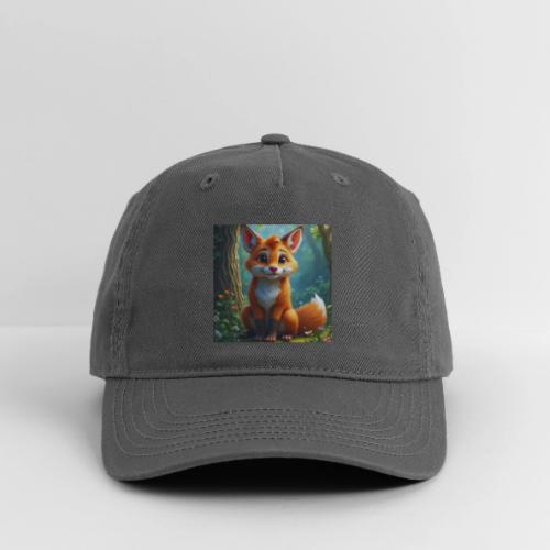 Magical fantasy fox in enchanted forest scene - Organic Baseball Cap