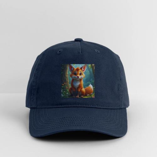 Magical fantasy fox in enchanted forest scene - Organic Baseball Cap