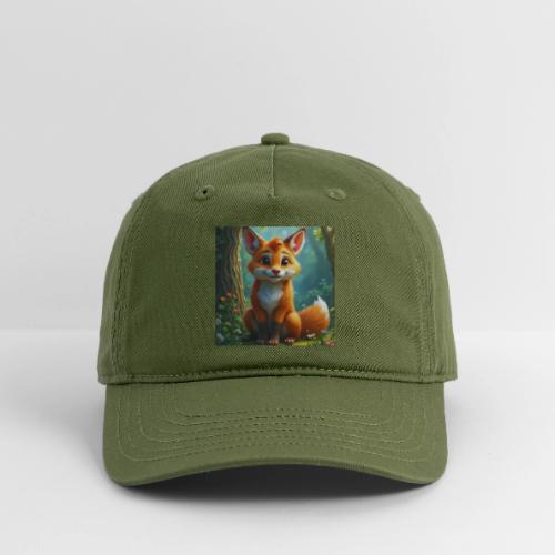 Magical fantasy fox in enchanted forest scene - Organic Baseball Cap