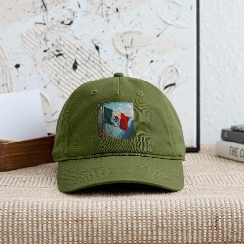 Mexican Flag in Mountain Nature Landscape - Organic Baseball Cap