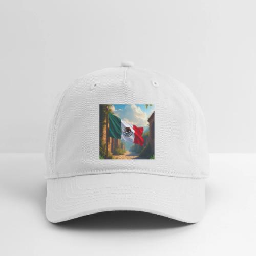 Mexican flag in Magical Town and Nature - Organic Baseball Cap