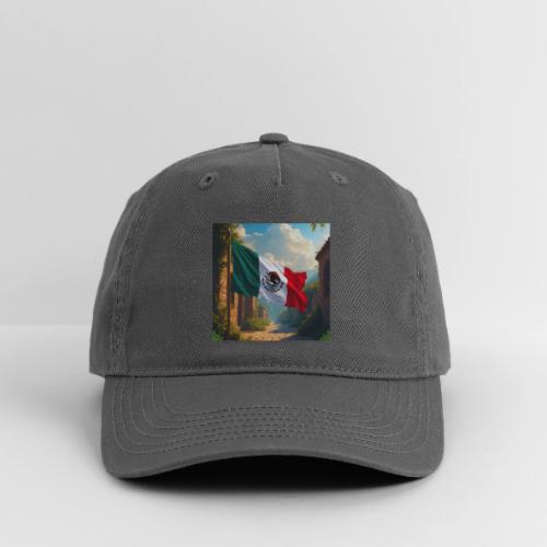 Mexican flag in Magical Town and Nature - Organic Baseball Cap