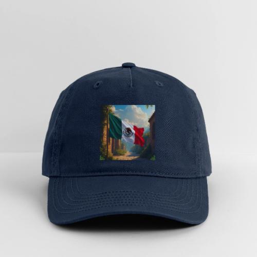 Mexican flag in Magical Town and Nature - Organic Baseball Cap