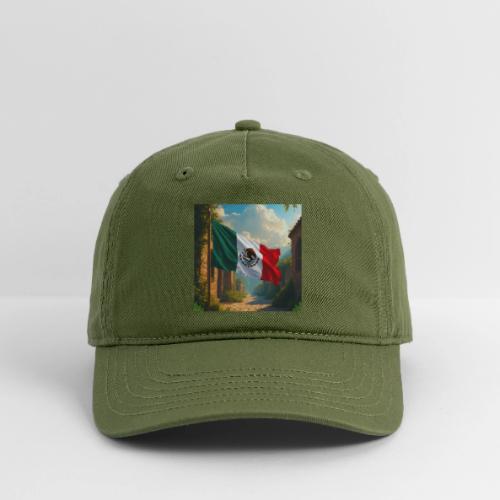 Mexican flag in Magical Town and Nature - Organic Baseball Cap