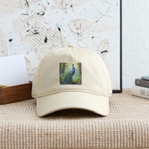Majestic Peacock in Enchanted Forest - Organic Baseball Cap