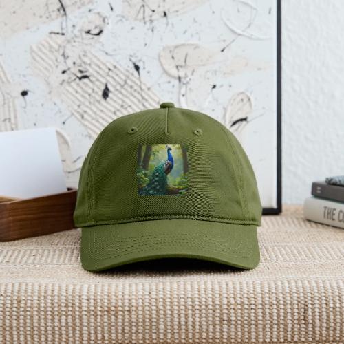 Majestic Peacock in Enchanted Forest - Organic Baseball Cap