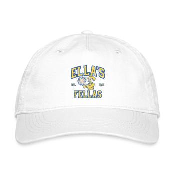 Ella's Fellas Mascot Cheer - Organic Baseball Cap - white - Front