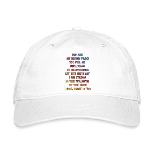 You Are My Hiding Place - Organic Baseball Cap