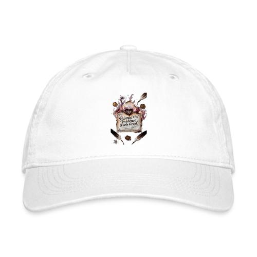 Burned the Evidence (Feels Great) T-Shirt - Organic Baseball Cap