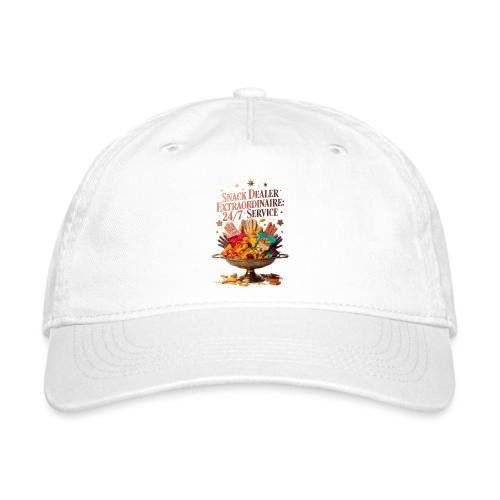 Snack Dealer Extraordinaire Tee, Mum Gift - Organic Baseball Cap
