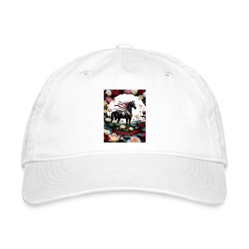 Year of the Horse Harmony T Shirt, Lunar New Year - Organic Baseball Cap