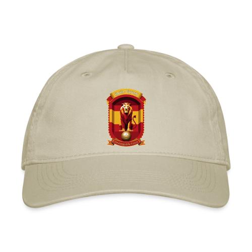 Spain Lion Victory T-Shirt, Flag Pride Crest Gift - Organic Baseball Cap
