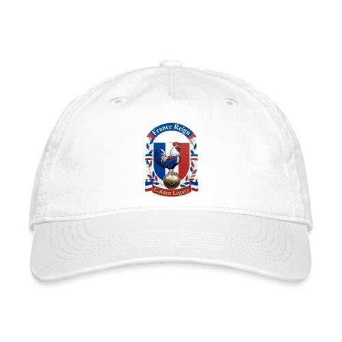 France Rooster Reign T-Shirt, Tricolore Pride Gift - Organic Baseball Cap