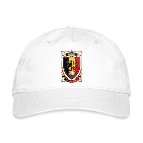 Belgium Lion Crest T-Shirt, Belgian Flag Gift - Organic Baseball Cap