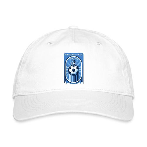 Manchester is Blue Soccer City T Shirt, Apparel - Organic Baseball Cap