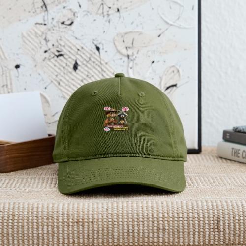 Freedom Squirrel and Raccoon - Organic Baseball Cap