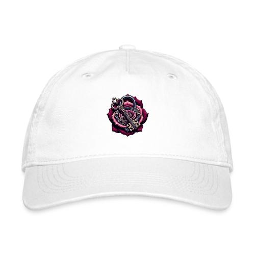 You Hold the Key to My Heart Rose Lock T-Shirt - Organic Baseball Cap
