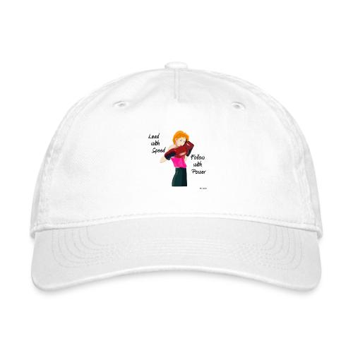 lead with speed 001 tufchick - Organic Baseball Cap