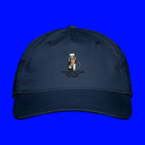 Uncle Sam - Finger - Organic Baseball Cap