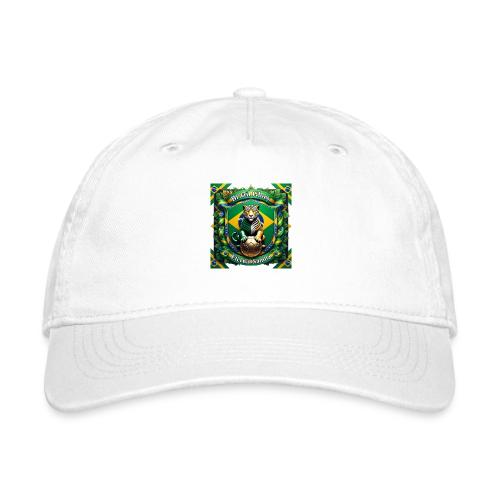 Brazil Jaguar Glory T-Shirt, Flag Pride Badge Gift - Organic Baseball Cap