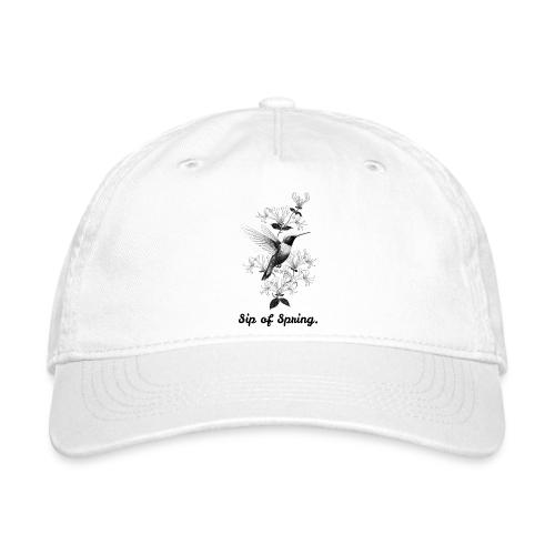 Hummingbird T-Shirt, Honeysuckle Vine - Organic Baseball Cap