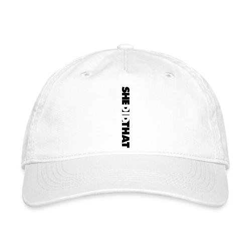 She Did That Large Design - Organic Baseball Cap