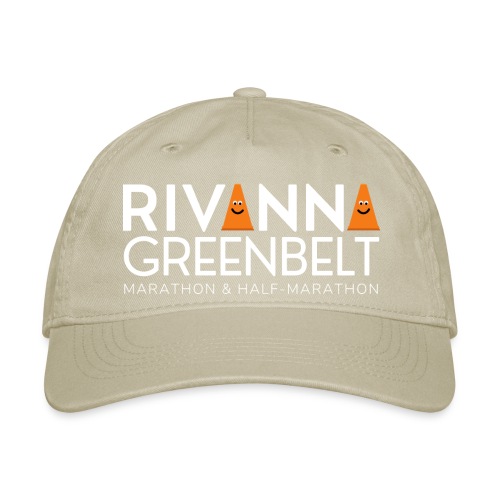 RIVANNA GREENBELT (all white text) - Organic Baseball Cap