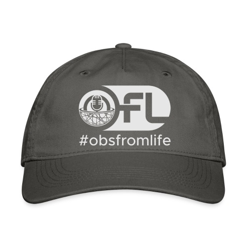 Observations from Life Logo with Hashtag - Organic Baseball Cap