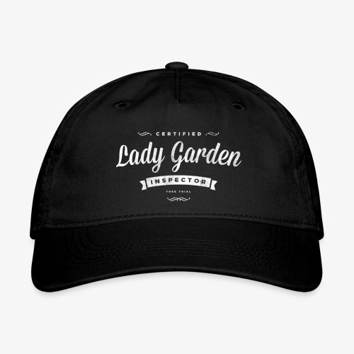 Lady garden inspector - Organic Baseball Cap