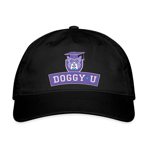 Doggy•U Purple Stack Logo - Organic Baseball Cap