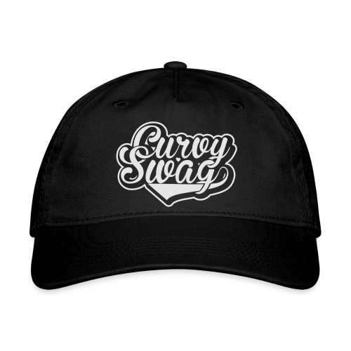 Curvy Swag Reversed Out Design - Organic Baseball Cap