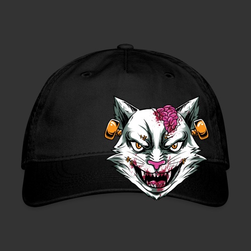 Horror Mashups: Zombie Stein Cat T-Shirt - Organic Baseball Cap