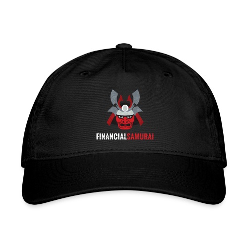 Financial Samurai Mask Logo Front - Organic Baseball Cap