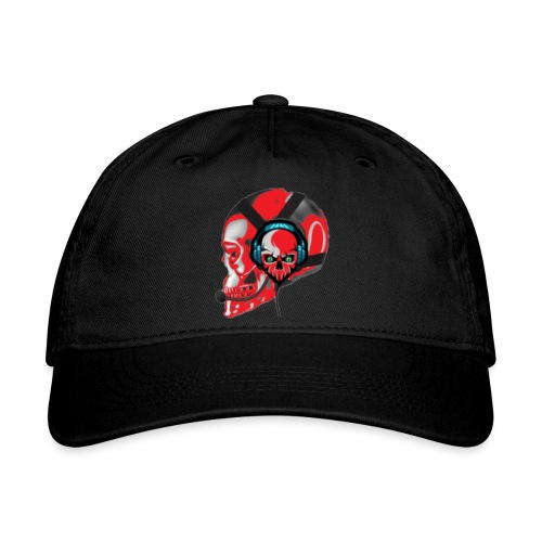 red head gaming logo no background transparent - Organic Baseball Cap