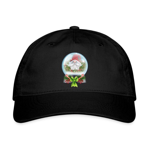 Snow Globe Christmas Santa - Organic Baseball Cap