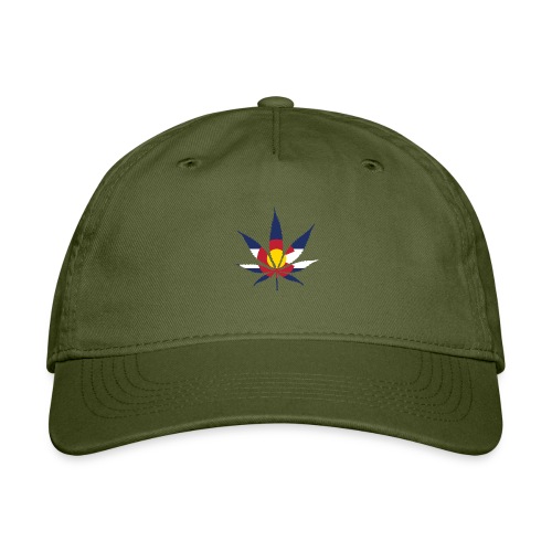 Colorado Pot Leaf Flag - Organic Baseball Cap