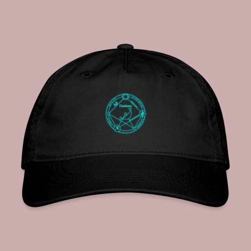 darknet logo cyan - Organic Baseball Cap