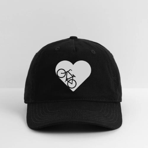 Bike in heart - Organic Baseball Cap
