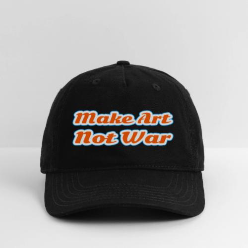Make Art Not War — Peaceful Creativity Script - Organic Baseball Cap