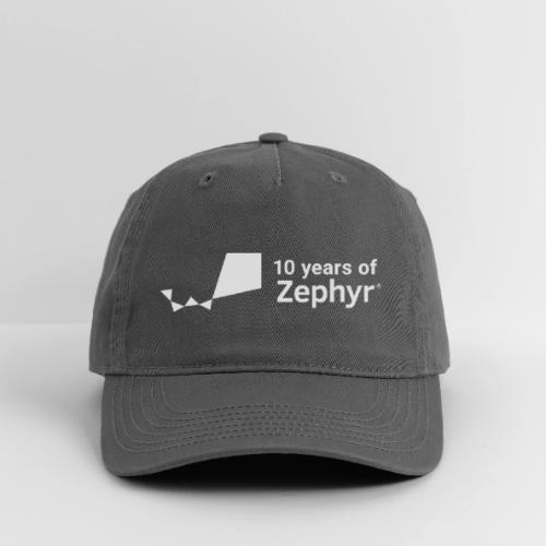 Zephyr 10th Anniversary Horizontal White - Organic Baseball Cap