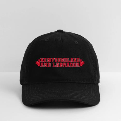 Newfoundland and Labrador with maple leaf - Organic Baseball Cap