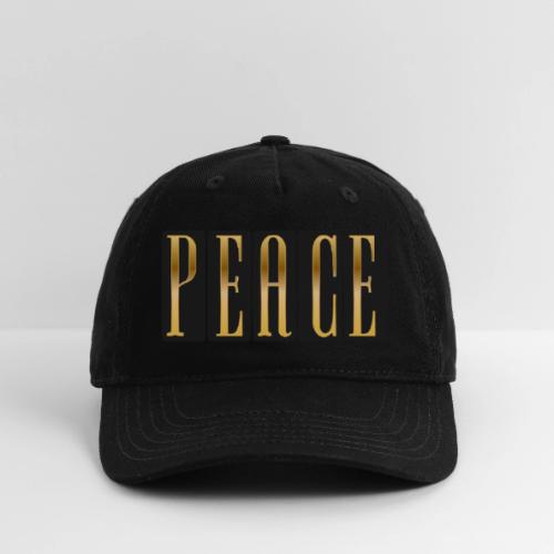 Peace in Gold - Organic Baseball Cap